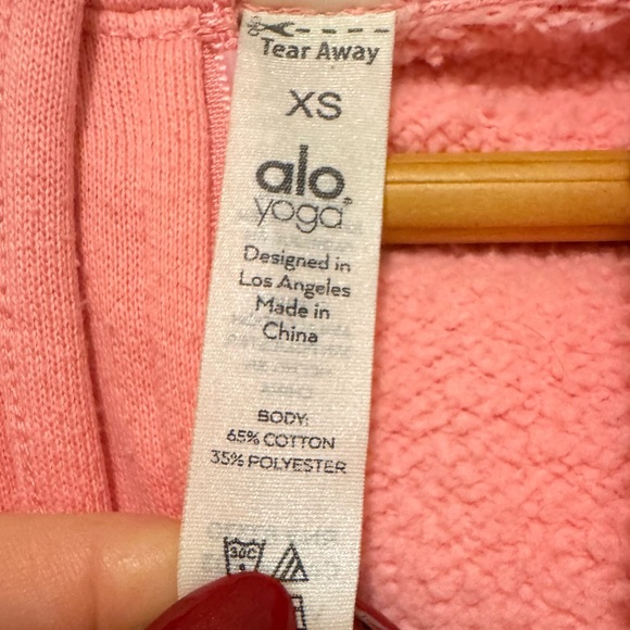 ALO Yoga Blush Zip-Up Hoodie - Picture 4 of 4